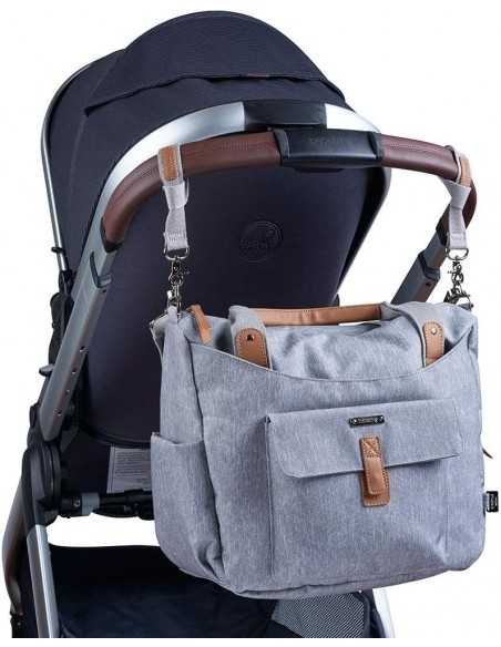 Bababing Roma 2 Changing Bag-Grey Marl BabaBing UK