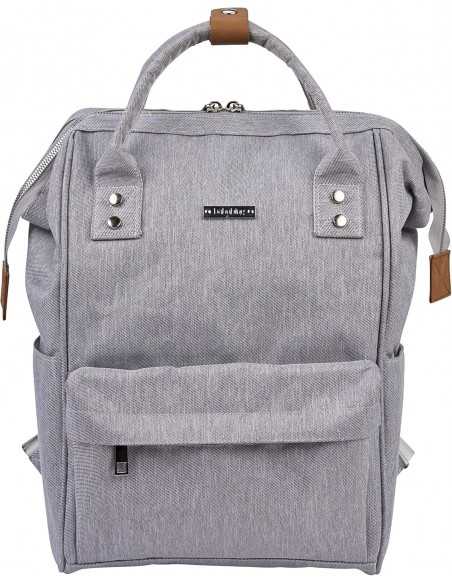 Bababing Mani Backpack Changing Bag-Grey Marl BabaBing UK