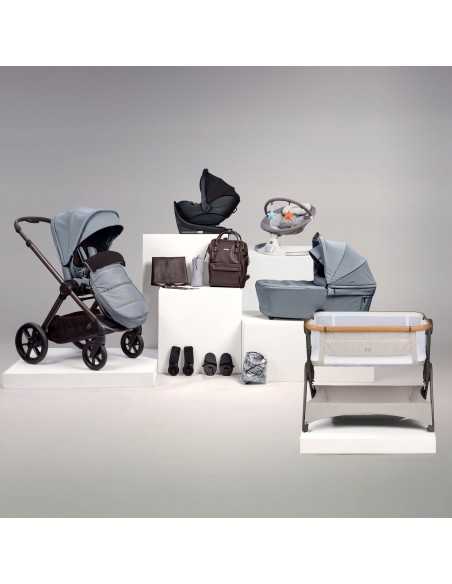 Bababing Raffi MKII 16pc Travel System Bundle Plus Spin Car Seat & Isofix Base-Duck Egg BabaBing UK