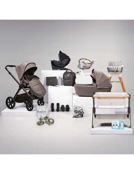 Bababing Raffi MKII 18pc Travel System Bundle Plus Spin Car Seat & Isofix Base-Minky BabaBing UK