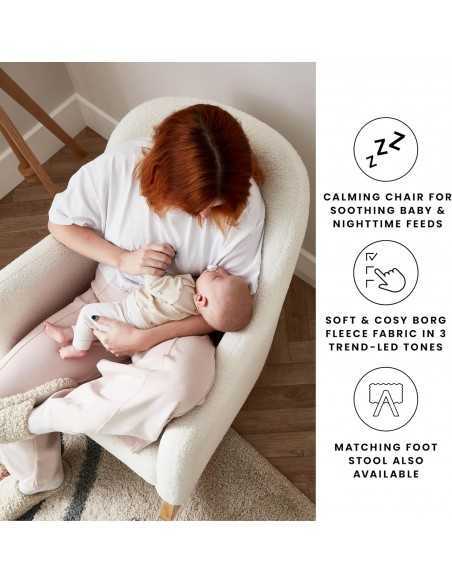 Ickle Bubba Roxby Nursery Chair & Stool-Cloud Ickle Bubba