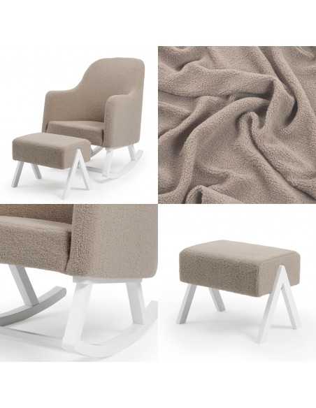 Ickle Bubba Roxby Nursery Chair & Stool-Tawny Ickle Bubba