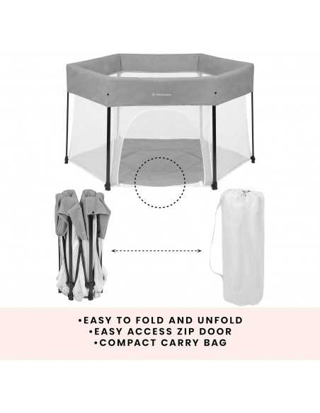 Ickle Bubba Fiesta Pop-Up Playpen-Space Grey Ickle Bubba