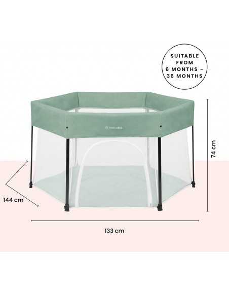 Ickle Bubba Fiesta Pop-Up Playpen-Sage Green Ickle Bubba
