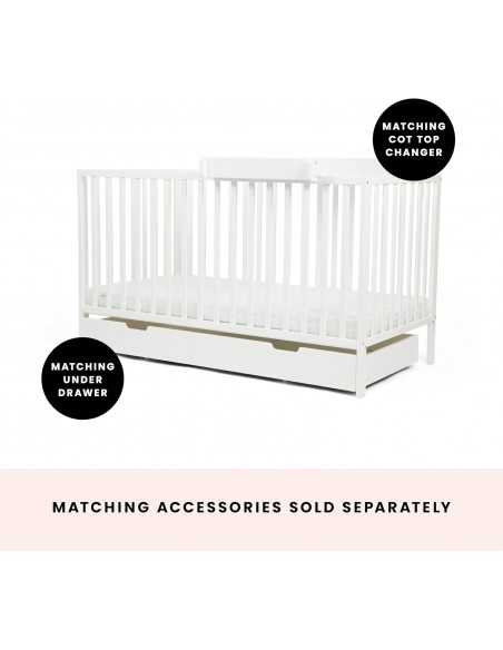 Ickle Bubba Hartley Classic Cot-White Ickle Bubba