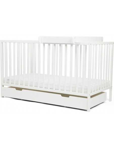 Ickle Bubba Hartley Classic 2 Piece Furniture Set & Fibre Mattress-White Ickle Bubba