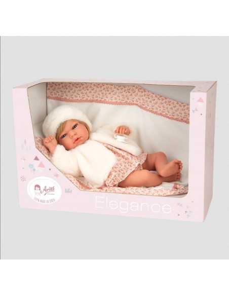 Arias Toys Alda Elegance Doll 40m (WEIGHTED DOLL)-Pink Arias Toys