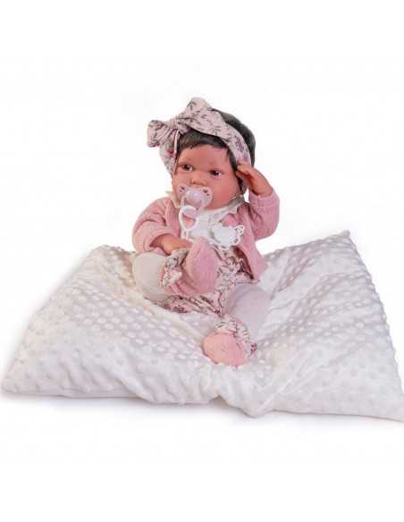 Antonio Juan Doll Newborn Pipa Soft Body 42cm-Pink Roma