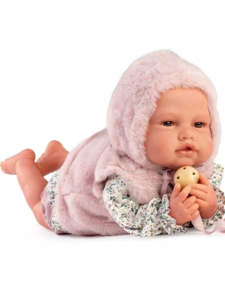 Muncas Antonio Juan Fur Reborn Doll 50cm-Pink Roma