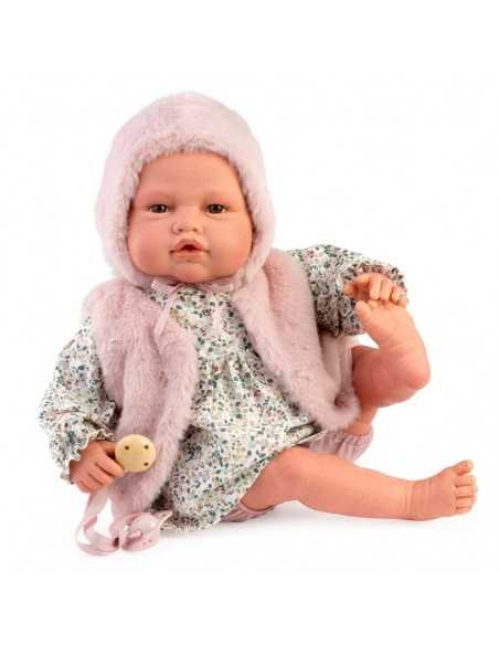 Muncas Antonio Juan Fur Reborn Doll 50cm-Pink Roma