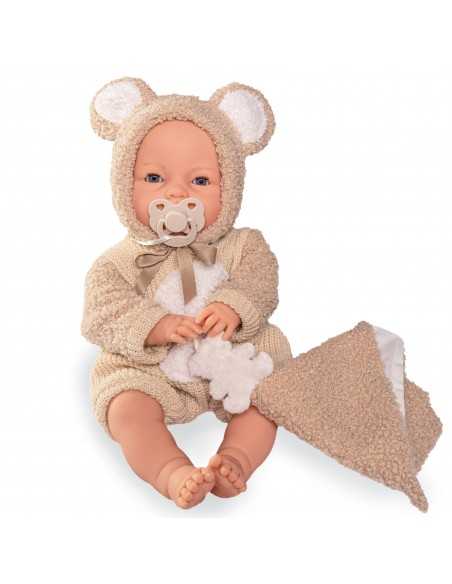 Muncas Antonio Juan Cries with Dummy 37cm-Brown Roma