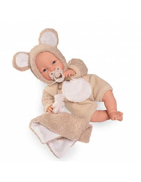 Muncas Antonio Juan Cries with Dummy 37cm-Brown Roma