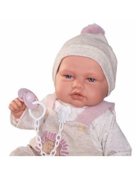 Muncas Antonio Juan Poseable Doll with Blanket 50cm-Pink Roma