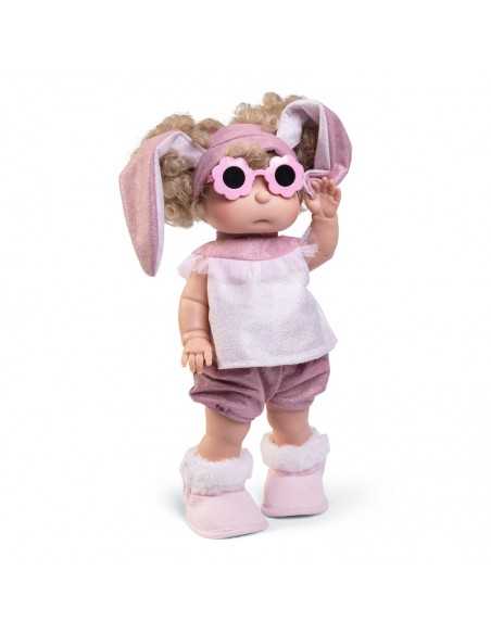 Muncas Antonio Juan Iris Glitter Bunny Doll 38cm-Pink Roma