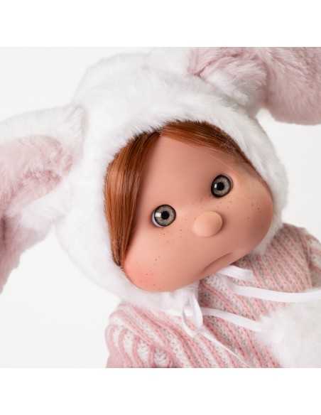 Muncas Antonio Juan Iris with Makeup and Bunny Bonnet 38cm-Pink Roma