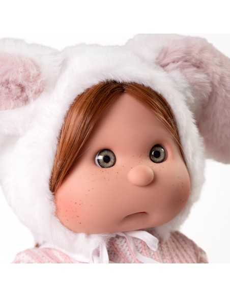 Muncas Antonio Juan Iris with Makeup and Bunny Bonnet 38cm-Pink Roma