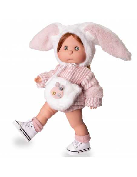 Muncas Antonio Juan Iris with Makeup and Bunny Bonnet 38cm-Pink Roma
