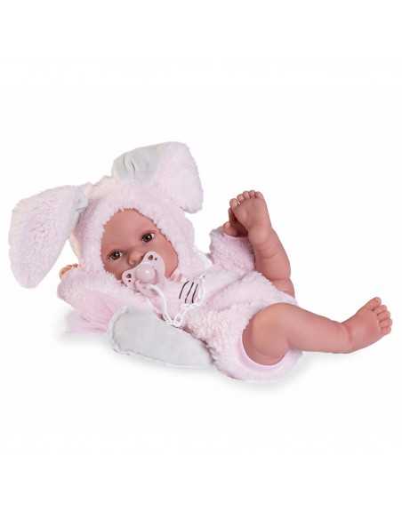 Muncas Antonio Juan Newborn Erika Bunny Doll 42cm-Pink Roma