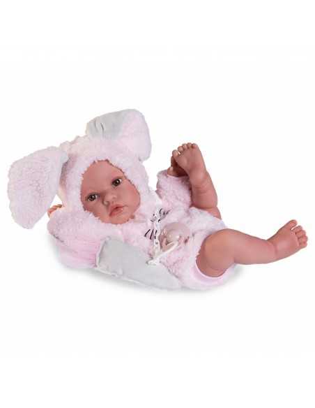 Muncas Antonio Juan Newborn Erika Bunny Doll 42cm-Pink Roma