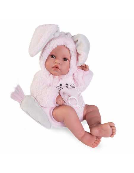 Muncas Antonio Juan Newborn Erika Bunny Doll 42cm-Pink Roma