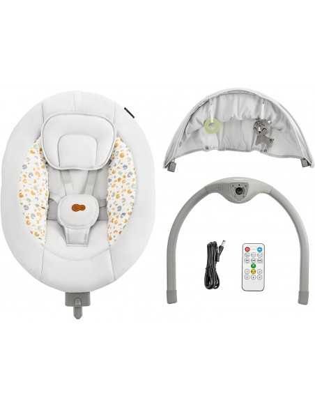 Kinderkraft Electric Rocker Bouncer 2in1 LUMI 2-Light Grey BS kinderkraft