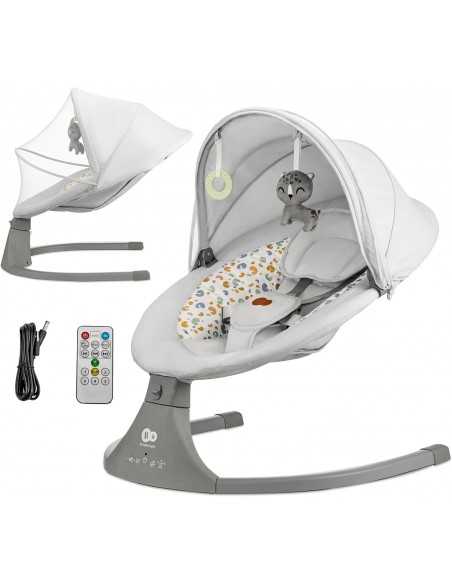 Kinderkraft Electric Rocker Bouncer 2in1 LUMI 2-Light Grey BS kinderkraft