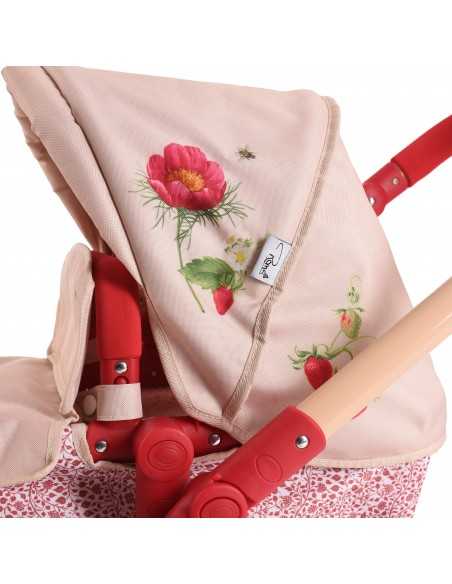 Roma RHS Twin Dolls Pram-Flora Collection Roma