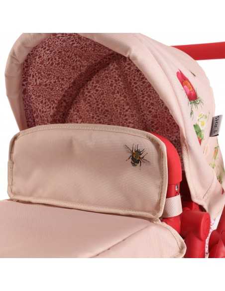 Roma RHS Twin Dolls Pram-Flora Collection Roma