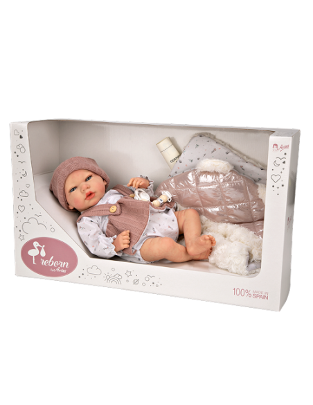 Arias Reborn 40 cm Sandra Pink with Blanket - 98160 Arias Toys