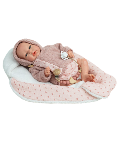 Arias Reborn 40 cm Luna Pink with Nest Blanket - 98214 Arias Toys