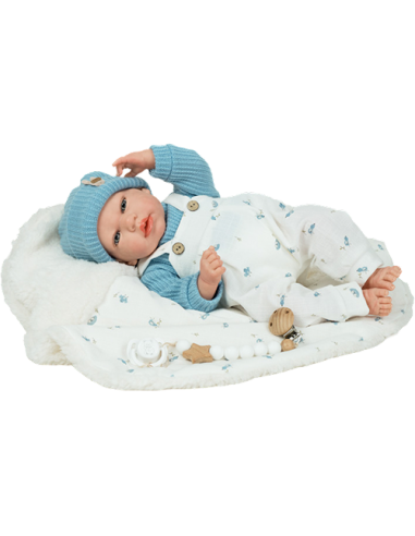 Arias Reborn 40 cm Cairo Blue with Blanket - 98226