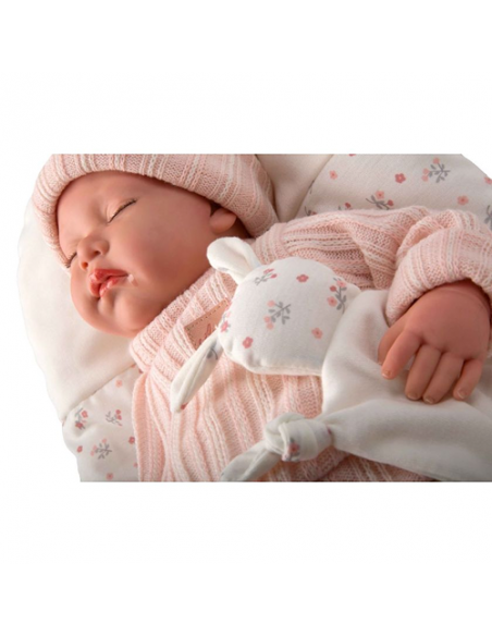 Arias Reborn 45 cm Daira (Closed Eyes) with Cushion and Doudou - 98190 Arias Toys