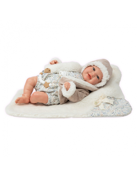 Arias Reborn 45 cm Angel Blue with Blanket - 98221 Arias Toys