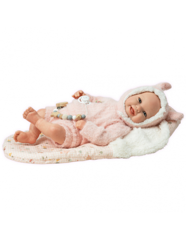 Arias Reborn 45 cm Kira Pink with Sleeping Bag - 98223
