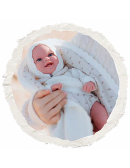 Arias Elegance 35 cm Babyto Beige with Blanket (Weighted Doll) - 60966 Arias Toys