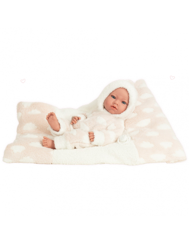 Arias Elegance 38 cm Aria Pink with Cushion (Weighted Doll, Vinyl Body, Girl) - 60986