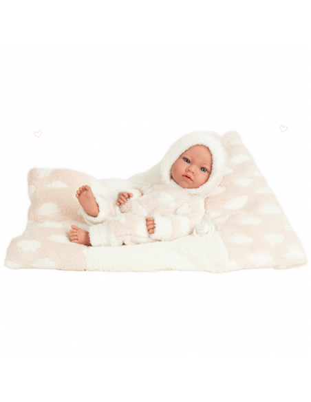 Arias Elegance 38 cm Aria Pink with Cushion (Weighted Doll, Vinyl Body, Girl) - 60986 Arias Toys
