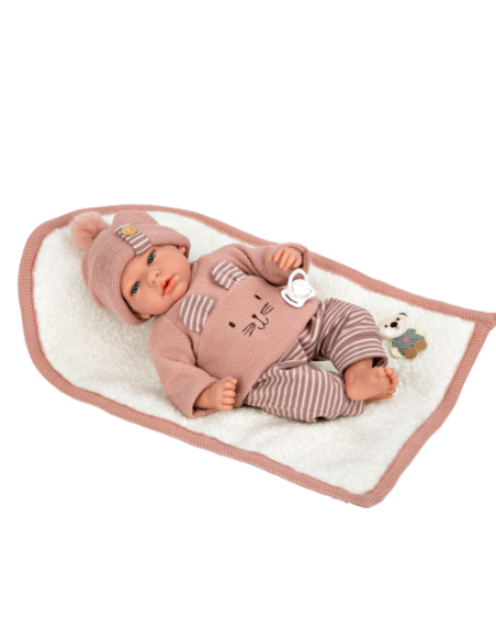 Arias Elegance 40 cm Andie Pink with Blanket (Weighted Doll) - 60802 Arias Toys