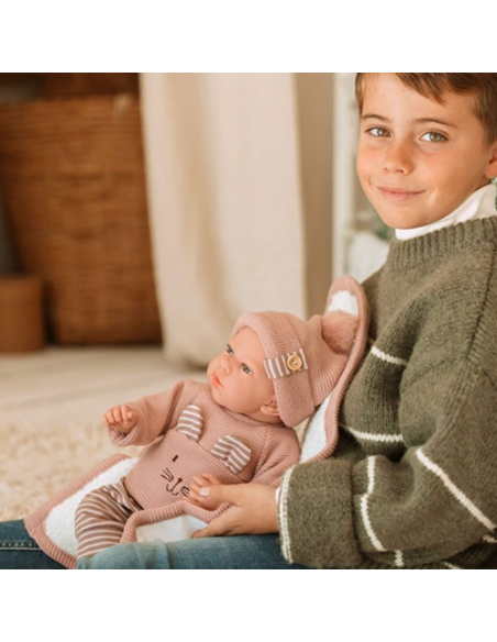 Arias Elegance 40 cm Andie Pink with Blanket (Weighted Doll) - 60802 Arias Toys