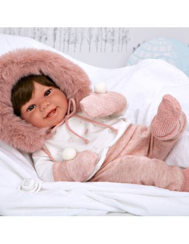 Arias Elegance 45 cm Zoe Pink with Mittens and Hair (Weighted Doll) - 65378