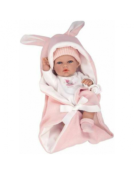 Arias Elegance Doll 30 cm Natal Pink with Sleeping Bag (Vinyl Body, Girl) - 60867 Arias Toys