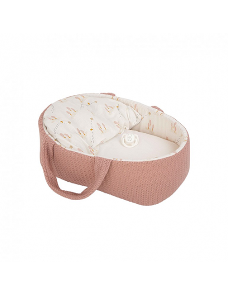 Arias Elegance 33 cm Babyto Pink with Carrycot (Vinyl Body, Girl) - 60729 Arias Toys