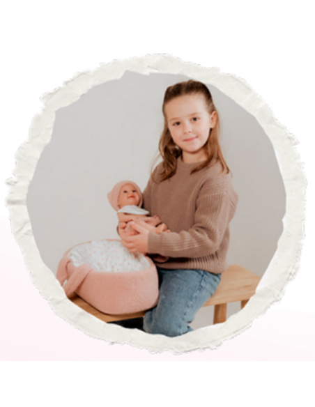 Arias Elegance Doll 33 cm Babyto Pink with Carrycot (Vinyl Body, Girl) - 60973 Arias Toys
