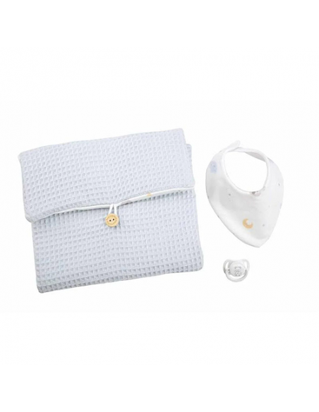 Arias Elegance 42 cm Zoe Blue with Changing Mat and Bib (Vinyl Body, Boy) – 65372 Arias Toys