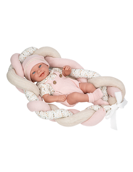 Arias Elegance 42 cm Zoe Pink with Cushion (Vinyl Body, Girl) – 65373 Arias Toys