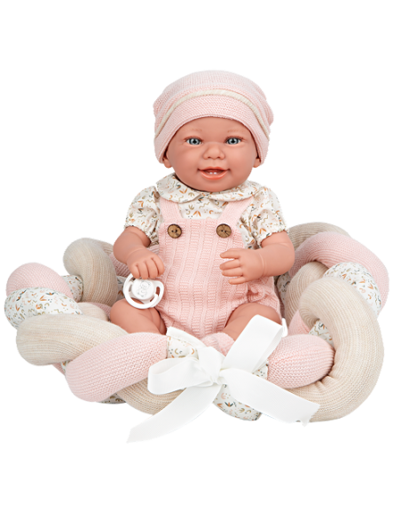 Arias Elegance 42 cm Zoe Pink with Cushion (Vinyl Body, Girl) – 65373 Arias Toys