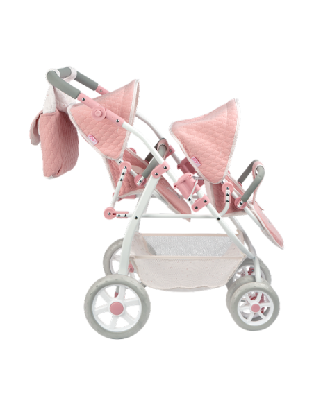 Arias Universe Twin Pram with Bag (Handle Height: 47–77 cm) – 40854 Arias Toys