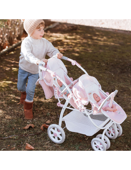 Arias Universe Twin Pram with Bag (Handle Height: 47–77 cm) – 40854 Arias Toys