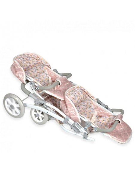 Arias Fantasy Twin Pushchair with Bag (Handlebar Height: 47-77 cm) – 40874 Arias Toys