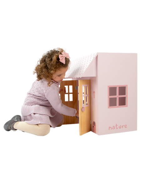 Arias Nature Wooden Bed / Wardrobe House (with 3 Hangers) – 21589 Arias Toys